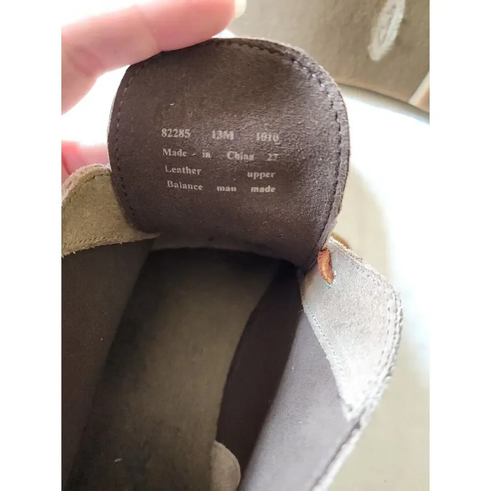 Clarks Men’s 82285 Bushacre 2 Desert Natural Tan Chukka Boots Suede Size 13 M